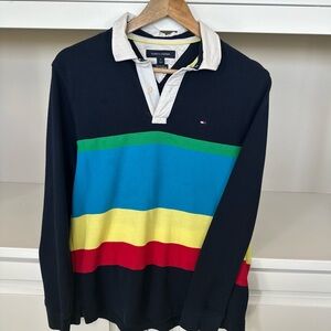 Tommy Hilfiger Multicolor Striped Long Sleeve Polo